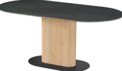 Alba 180x90x76cm mørkegrå/natur