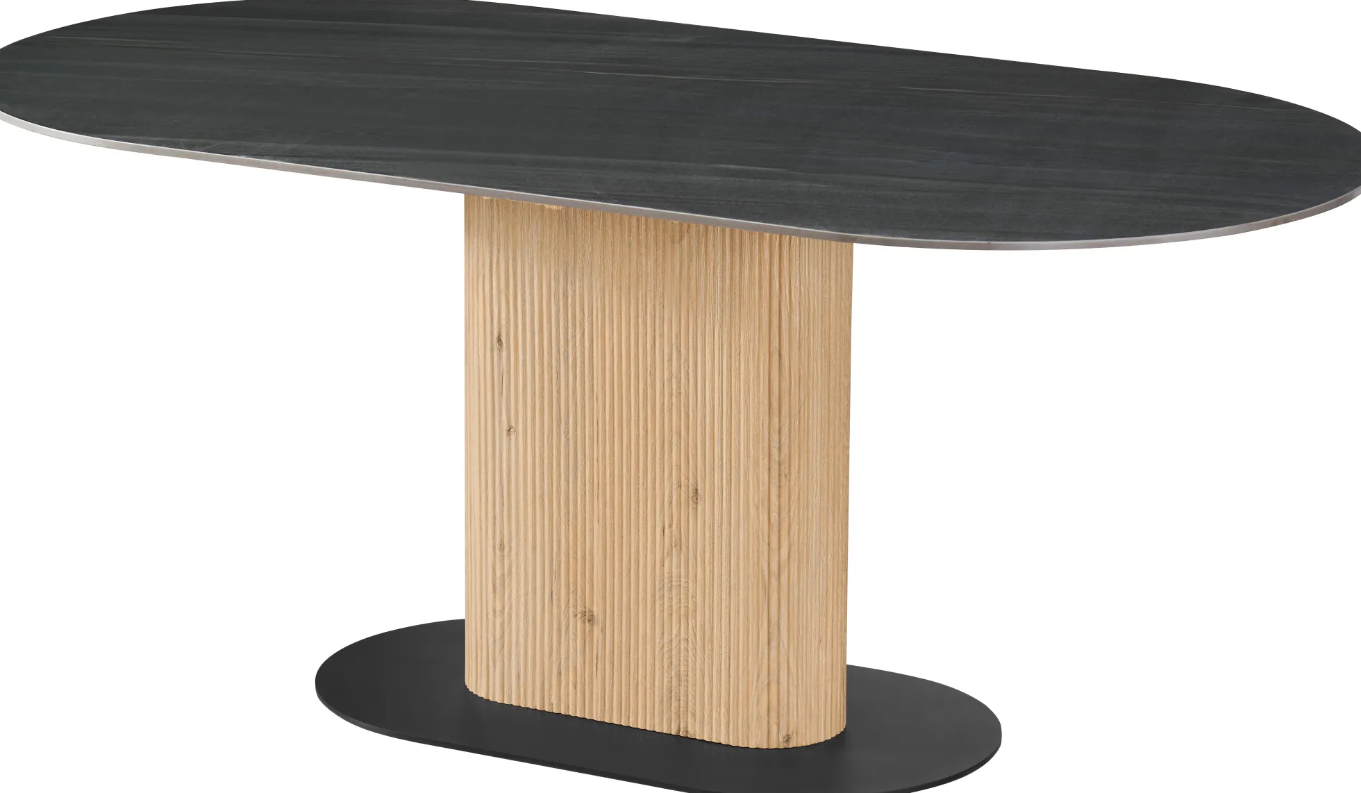 Alba 180x90x76cm mørkegrå/natur
