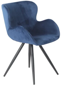 Alma velour blå