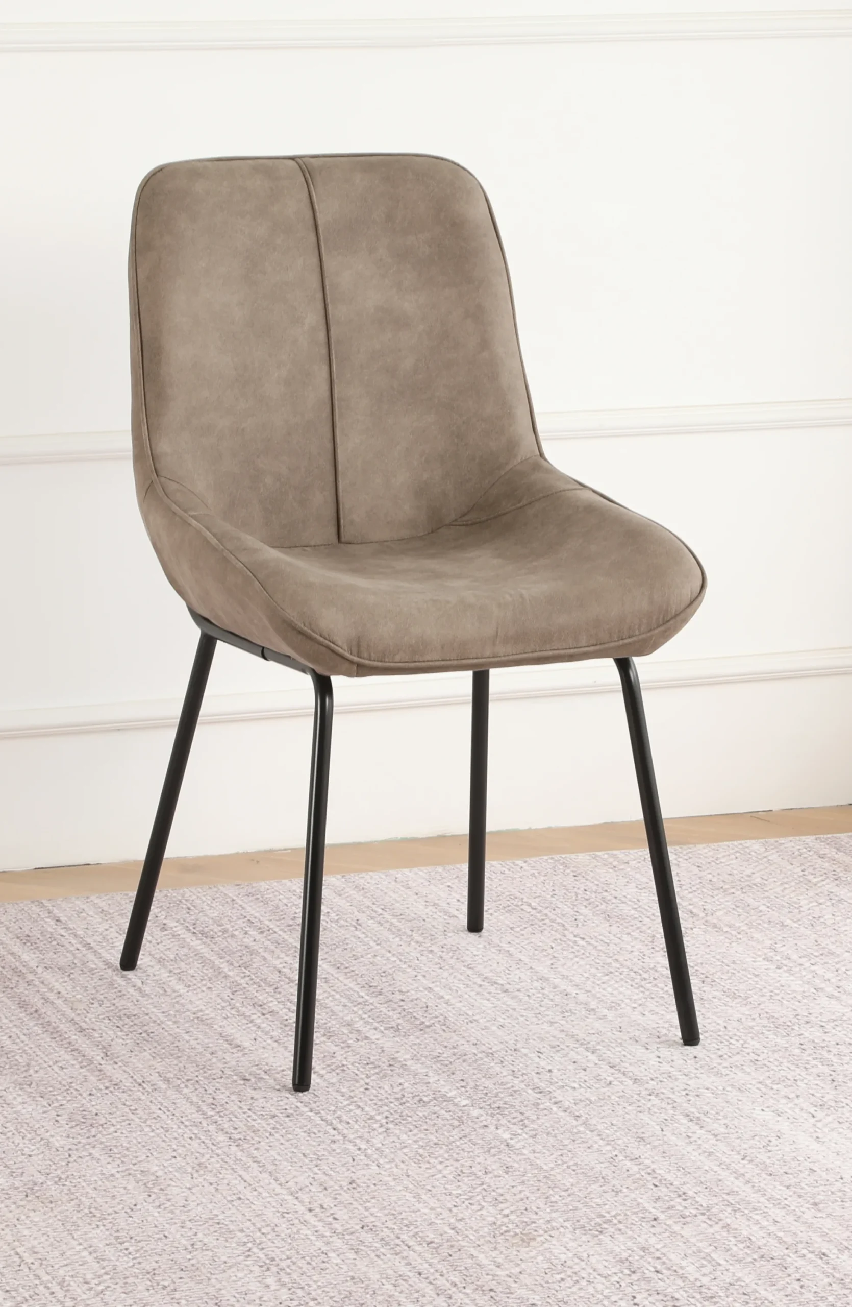 Alva suede gråbrun