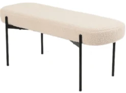 Amalie teddystof beige/sort