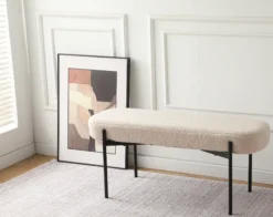 Amalie teddystof beige/sort