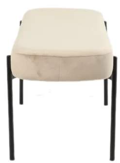 Amalie velour beige/sort