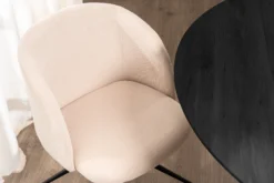 Amelia med drejefunktion fløjl beige