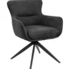 Ane med drejefunktion suede sort