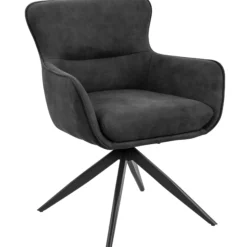 Ane med drejefunktion suede sort