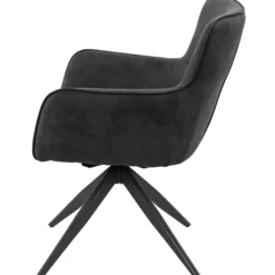 Ane med drejefunktion suede sort