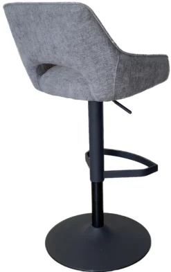 Ann stof grå/sort