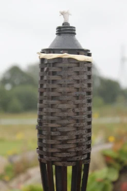Bambusfakkel sort 150cm