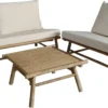 Bambus loungesæt beige
