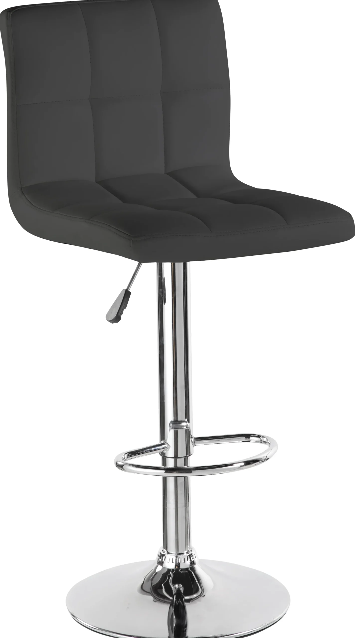 Barstol kunstlæder sort/krom