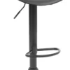 Barstol PVC sort/sort