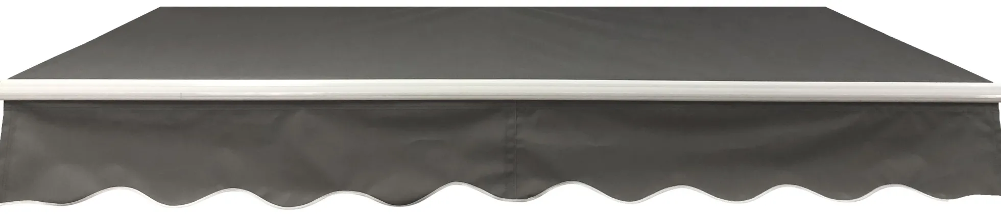 Åben markise 350x250cm antracitgrå/hvid