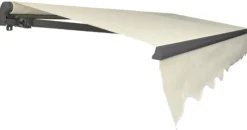 Åben markise 200x150cm creme/antracitgrå