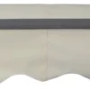 Åben markise 350x250cm creme/antracitgrå