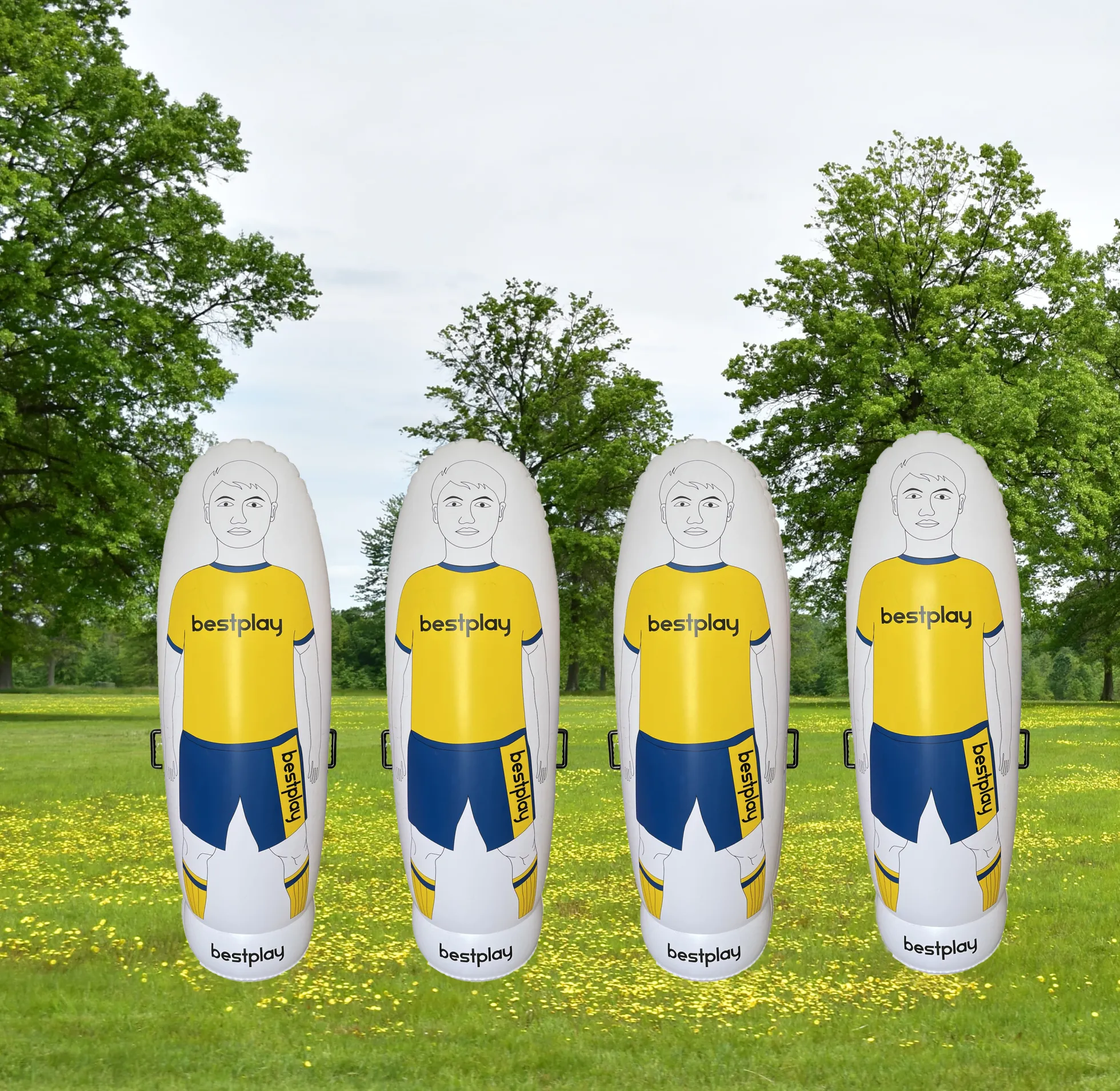Bestplay Air dummy 180cm gul/blå
