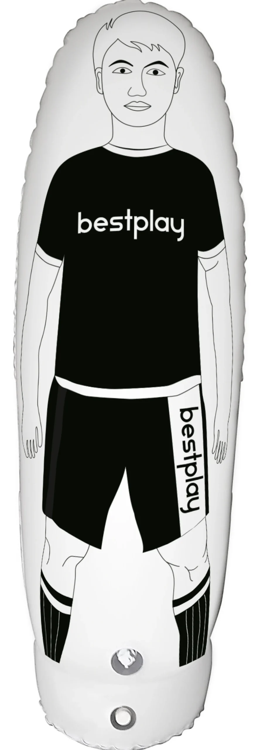 Bestplay Air dummy 180cm sort/hvid