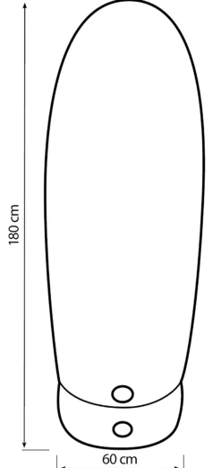 Bestplay Air dummy 180cm sort/hvid