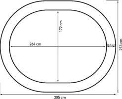 Bestplay Plus oval 213x305cm
