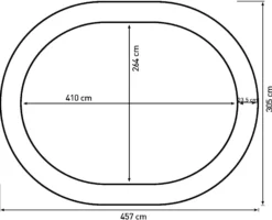 Bestplay Plus oval 305x457cm