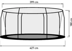 Bestplay Premium med sikkerhedsnet ø427cm Medium