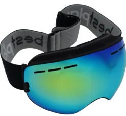 Bestplay skibrille børn gul og lyseblå