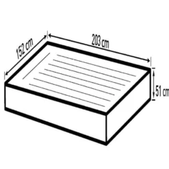 Bestway AlwayzAire queensize 203x152x51cm