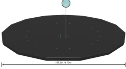 Bestway cover til pool ø457cm