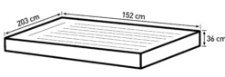 Bestway fortech queensize 203x152x36cm