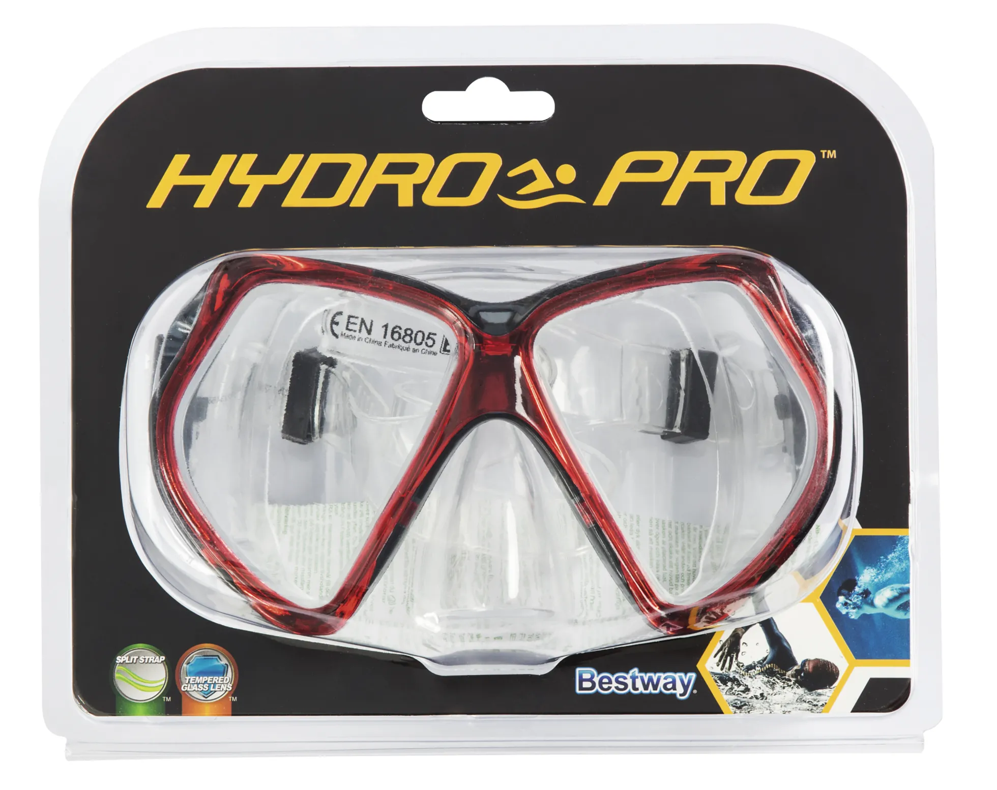 Bestway Hydro-Pro mørkerød +14 år