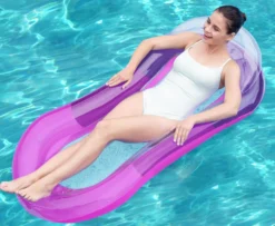 Bestway oppustelig loungestol pink