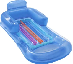 Bestway oppustelig loungestol blå 161x84cm