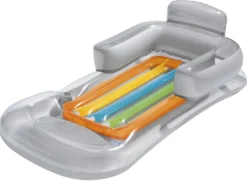 Bestway oppustelig loungestol grå 161x84cm
