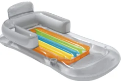 Bestway oppustelig loungestol grå 161x84cm