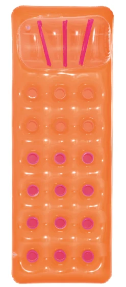Bestway oppustelig luftmadras orange 188x71cm