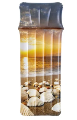Bestway oppustelig luftmadras solnedgang grå 183x71cm