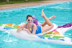Bestway oppustelig luftmadras sommerfugl 294x193cm
