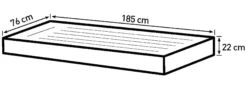 Bestway Pavillo single 185x76x22cm