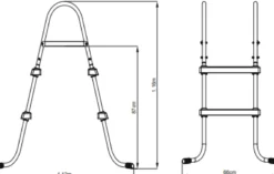 Bestway poolstige 84cm