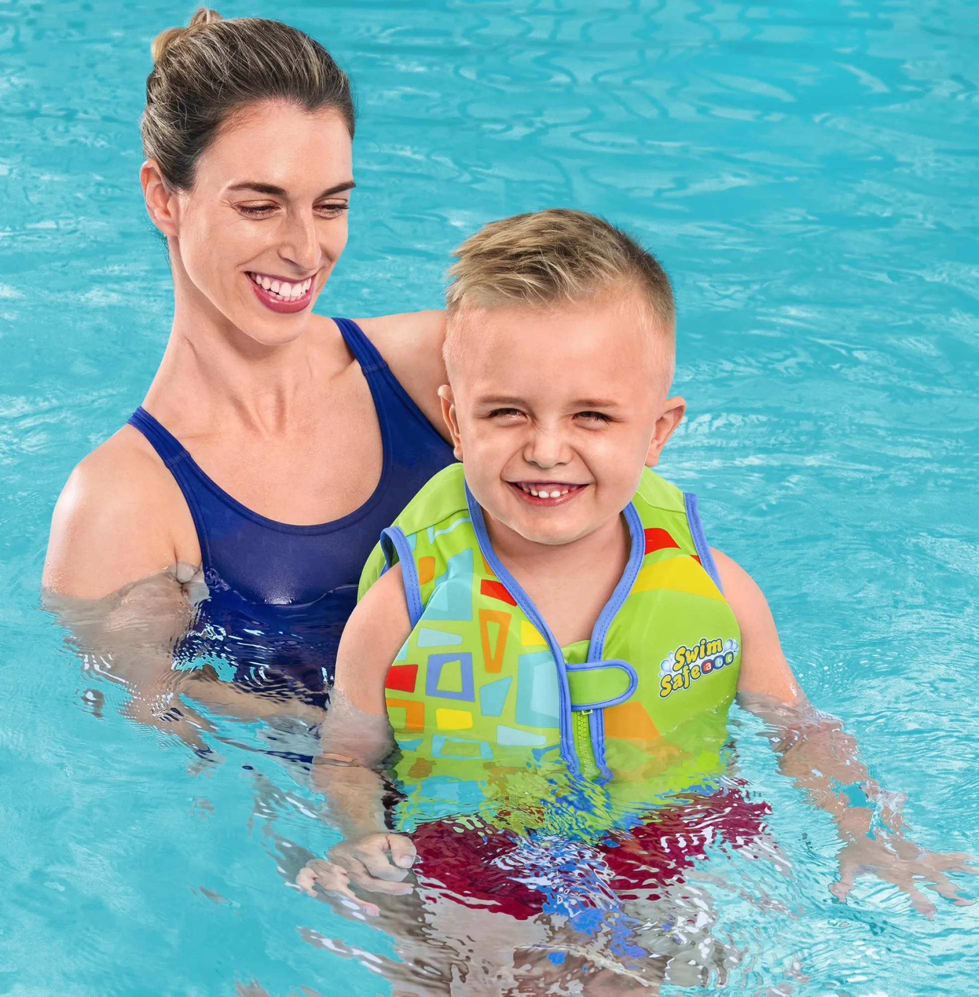 Bestway Swim Safe grøn 3-6 år