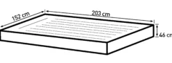Bestway toughLite queensize 203x152x46cm