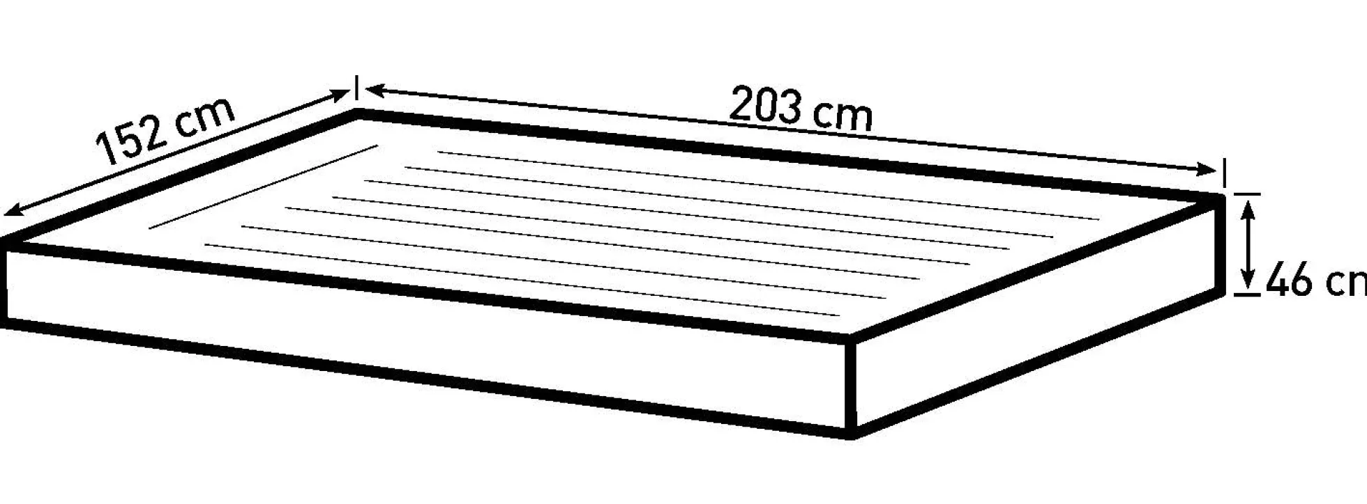 Bestway toughLite queensize 203x152x46cm