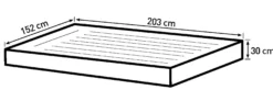 Bestway tritech queensize 203x152x30cm