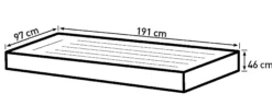 Bestway tritech twinsize 191x97x46cm