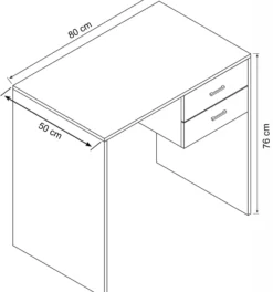 Bodø hvid 80x50x76cm