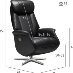 Bonanza læder sort