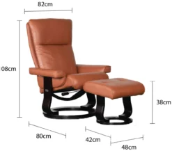 Denver læder cognac