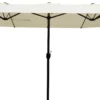 Dobbelt parasol beige 2,7x4,6m