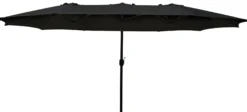 Dobbelt parasol sort 2,7x4,6m