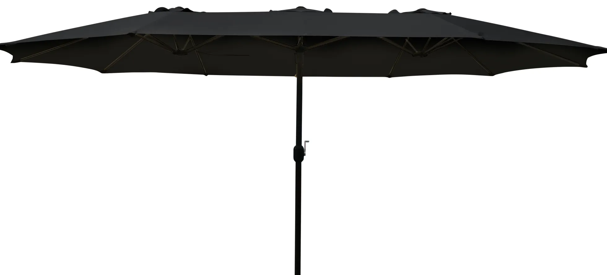 Dobbelt parasol sort 2,7x4,6m